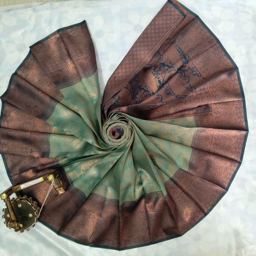 Kubera Silk Cottton Saree with Blouse view 2
