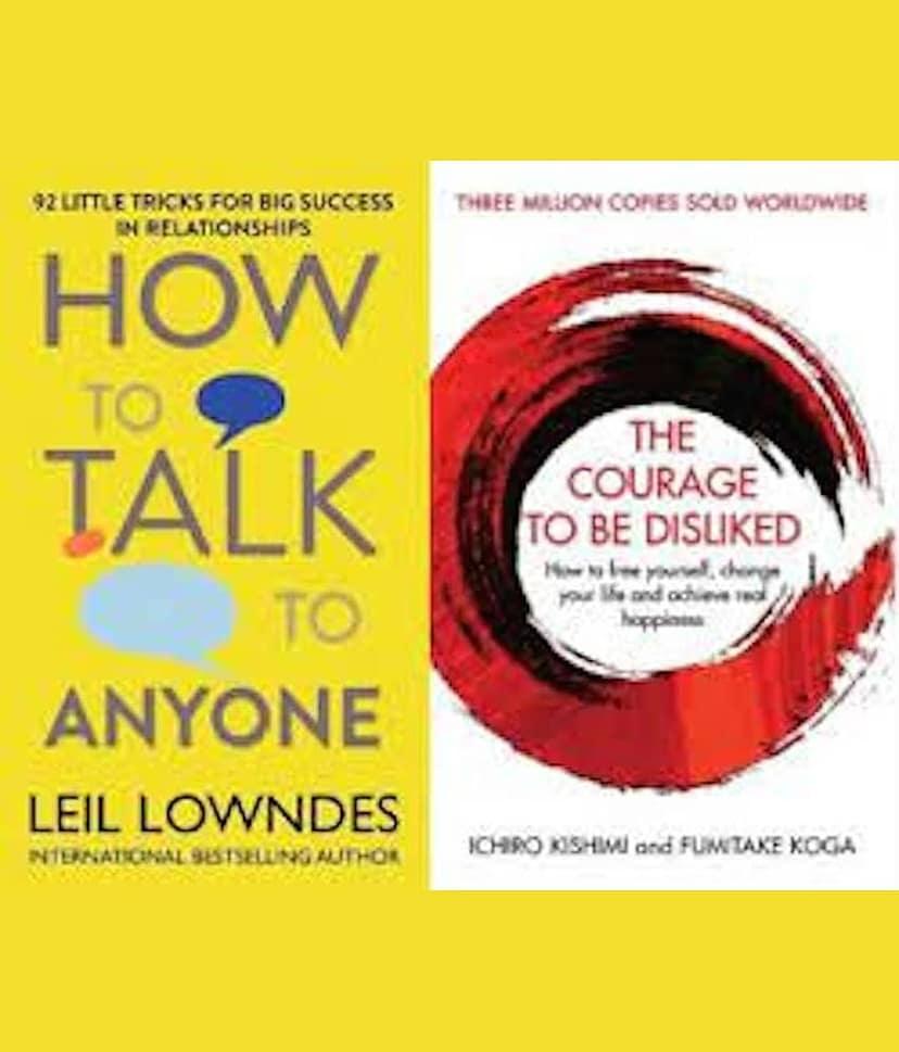 How To Talk To Anyone, The Courage To Be Disliked: ( 2 Book Combo Set) (Paperback, Leil Lowndes)