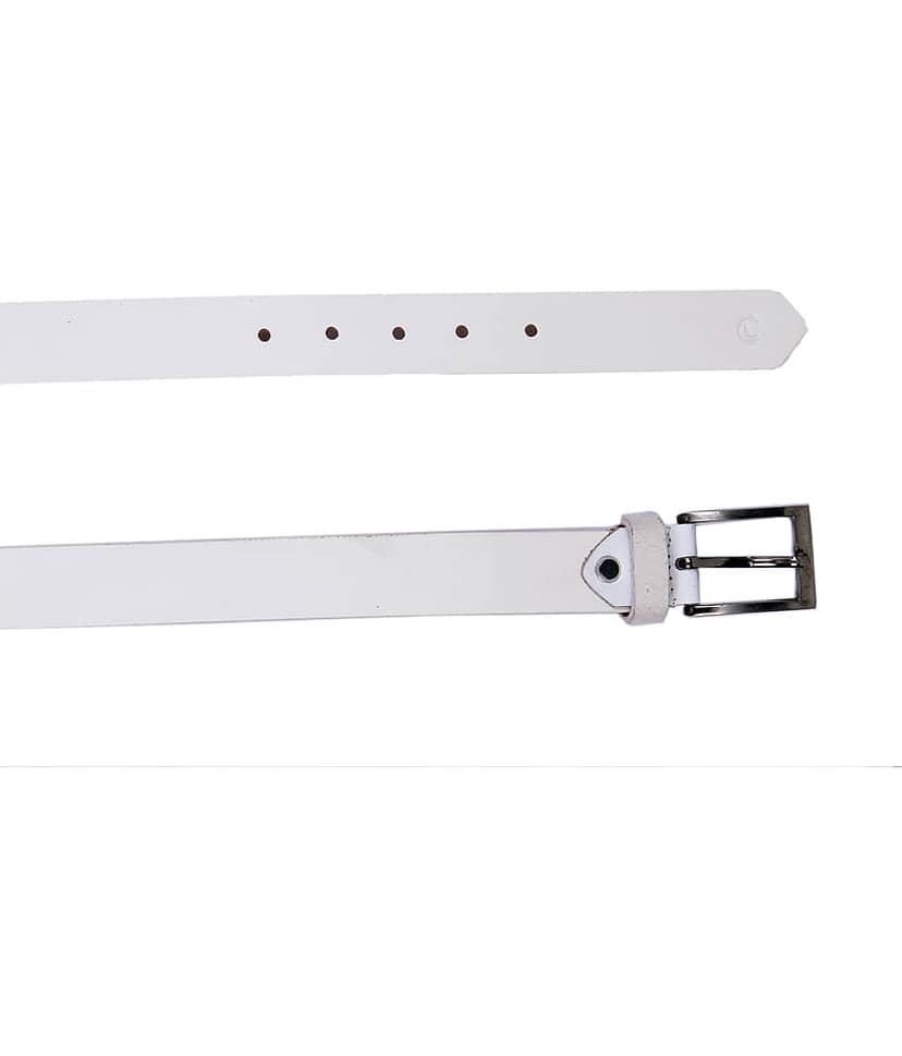 LEATHER COOPER - White Leather Men's Formal Belt ( Pack of 1 ) view 2