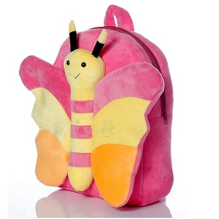 Butterfly Plush Backpack for Toddler Babies Kids 2 to 6 Years Boys and Girls (Pink) view 2