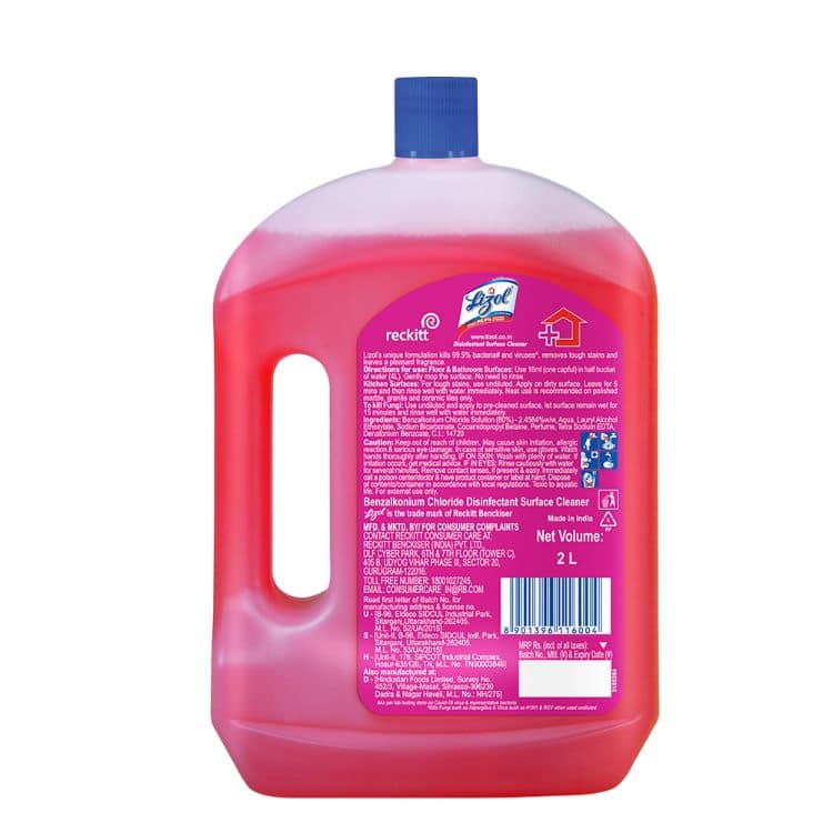 Lizol Disinfectant Surface & Floor Cleaner Liquid, Floral - 2 L view 2