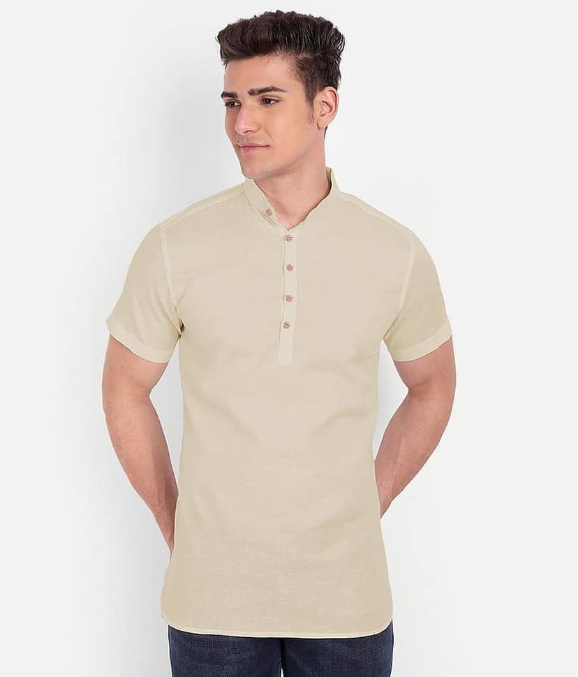 Vida Loca - Peach Cotton Slim Fit Men's Casual Shirt ( Pack of 1 )