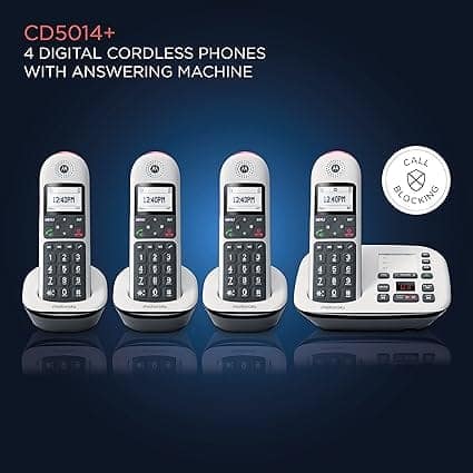 Motorola Voice CD5014+ DECT 6.0 Digital Cordless Telephone with Answering Machine view 4