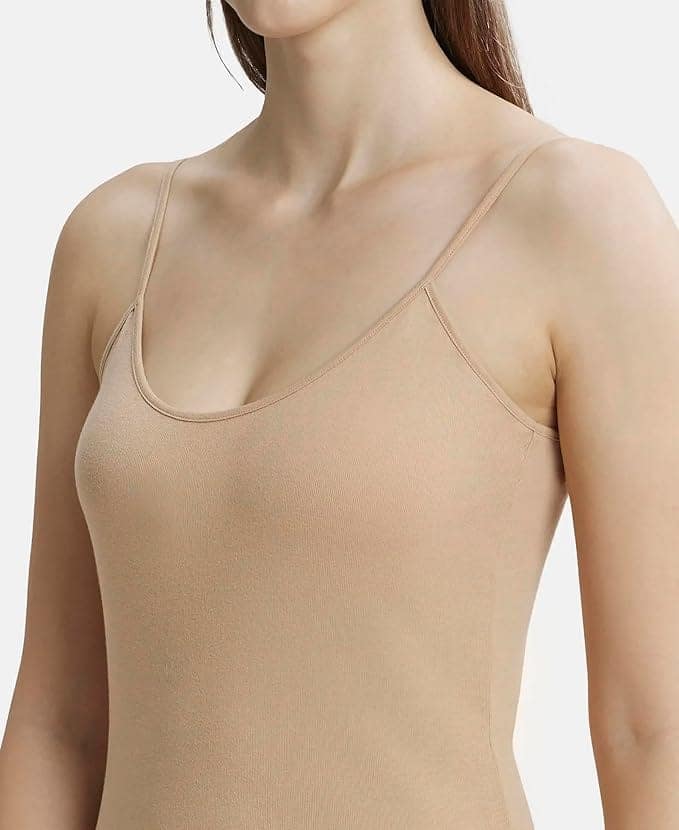 Jockey 1487 Women's Super Combed Cotton Rib Camisole with Adjustable Straps Pack of 1 view 7