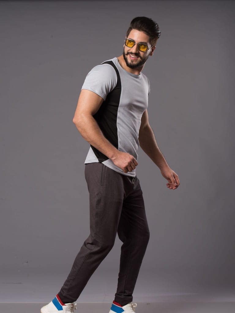 Charlie Wolf Denim Lycra Tracks view 2