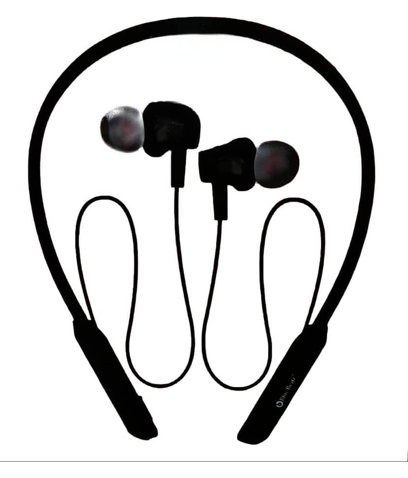 CHARKEE NB-804 Wireless Neckband In-the-ear Bluetooth Headset with Upto 20h Talktime Music Controls - Black