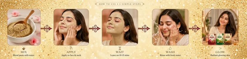 SHUSHRAJ JAIVIK Natural Herbal Combo Pack (Anar Peel, Brahmi & Chandan Facial Powder) - 3 Zip Pouches view 9