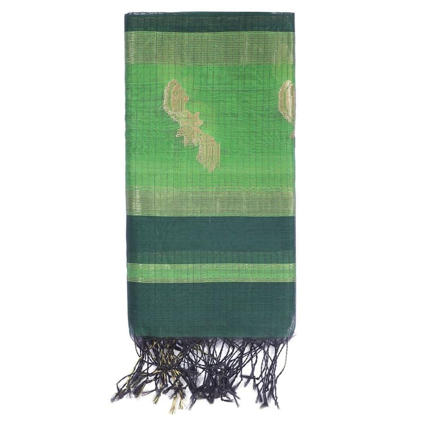 HANDLOOM MAHESHWARI 03 PCS TRADITIONAL SUIT (SKU - 3S0105050422 Suit 05) view 4
