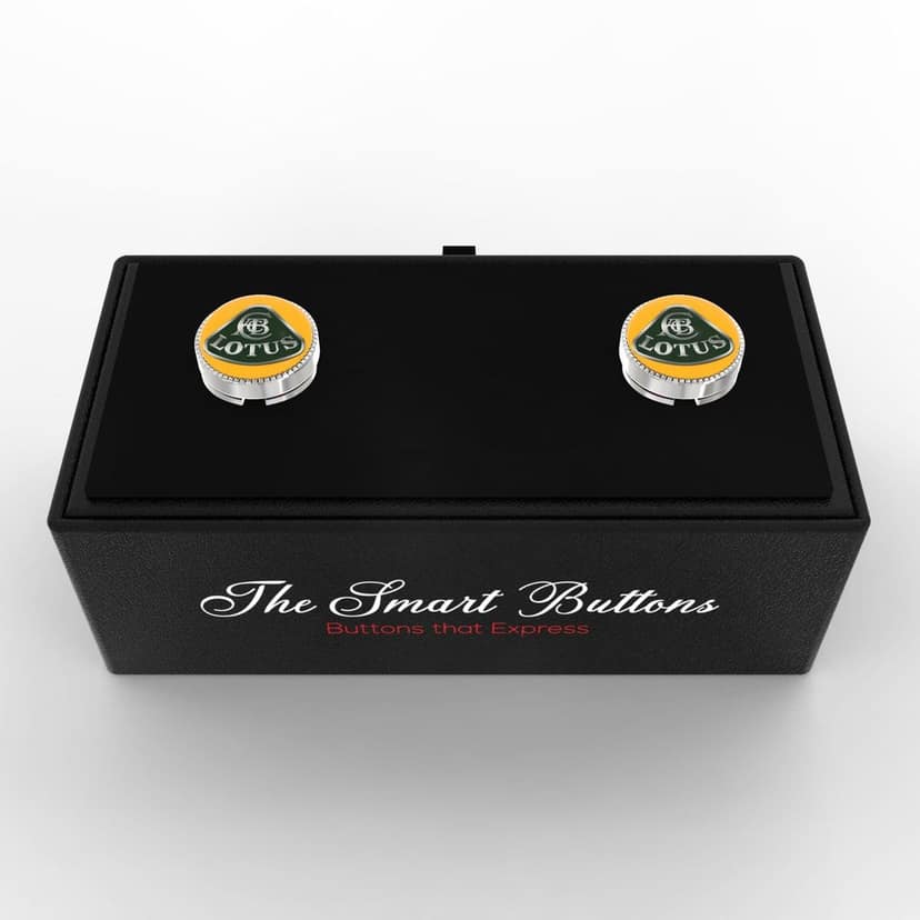 The Smart Buttons - Shirt Button Cover Cufflinks for Men - Lotus Style view 3