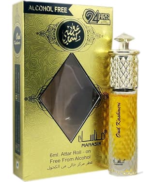 MANASIK OUD KASHMERI Concentrated Attar Roll On 6ml .