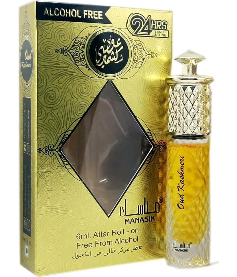 MANASIK OUD KASHMERI Concentrated Attar Roll On 6ml .