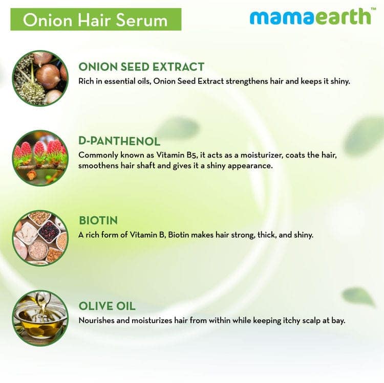 Mamaearth onion shampoo (250 ml) + Mamaearth onion hair oil (150 ml) + Mamaearth onion hair serum (100 ml) Pack of 3 view 8
