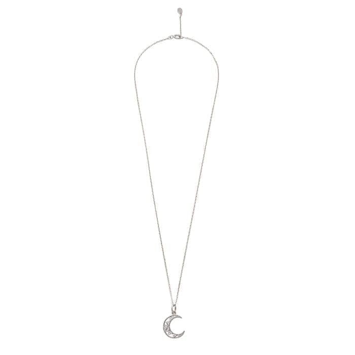 Silver Cresent Pendant with Chain view 5