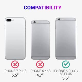 LIRAMARK Liquid Silicone Soft Back Cover Case for Apple iPhone 6 Plus / 6S Plus