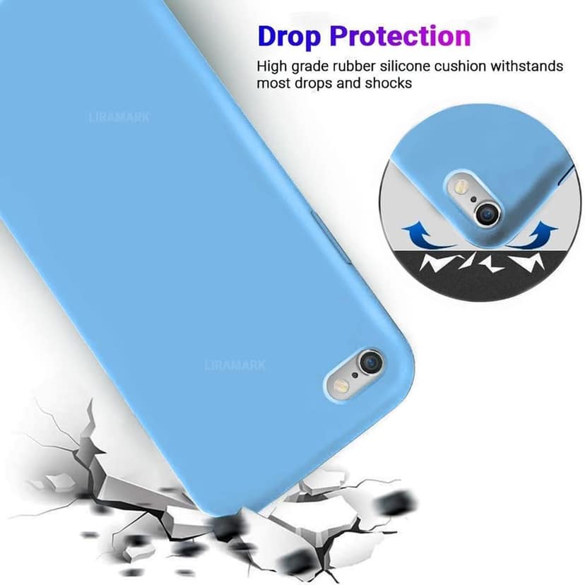 LIRAMARK Liquid Silicone Soft Back Cover Case for Apple iPhone 6 Plus / 6S Plus view 5