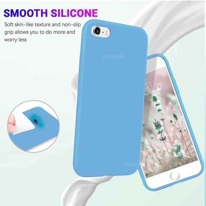 LIRAMARK Liquid Silicone Soft Back Cover Case for Apple iPhone 6 Plus / 6S Plus view 6