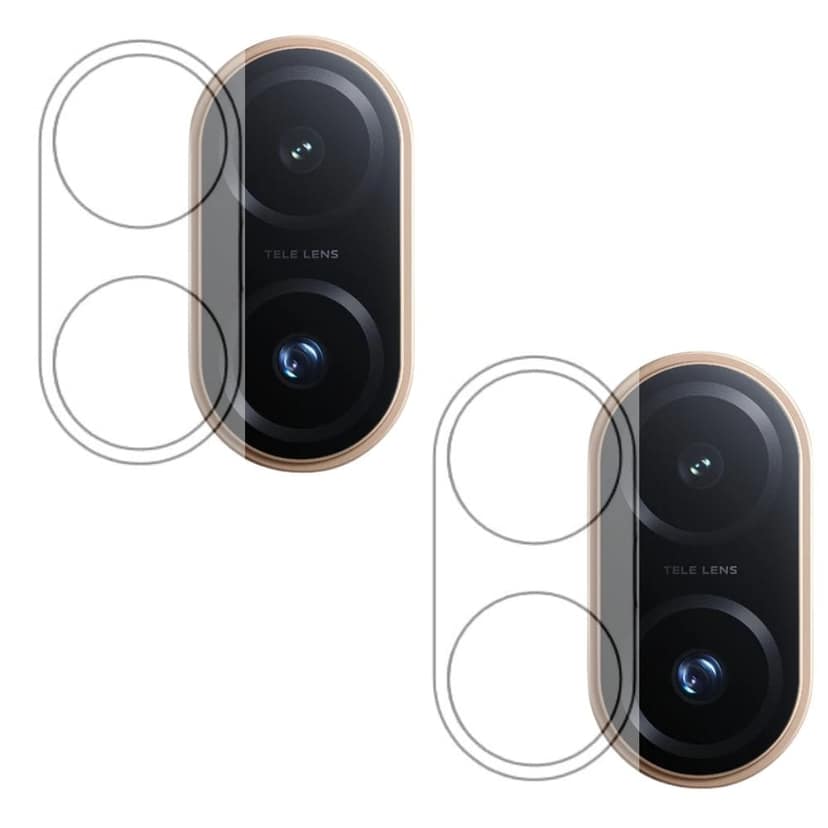 ISAAK Back Camera Lens Protector compatible for Vivo T4 Pro (Pack of 2)