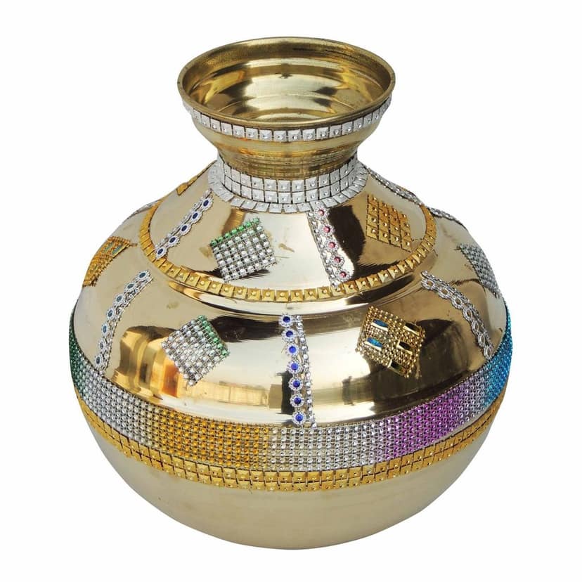 Brass Matka Kalash , 10 Liter (ZMAS210 C) view 3