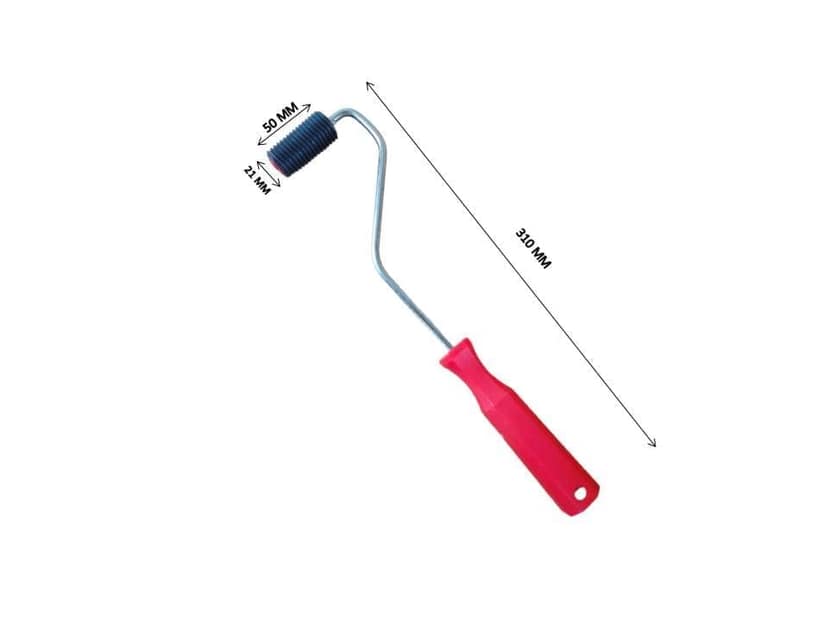 MD Fiberglass Roller Tool, Solid Steel Metal FRP Bubble Paddle Laminating Roller for FRP Resin Work view 2