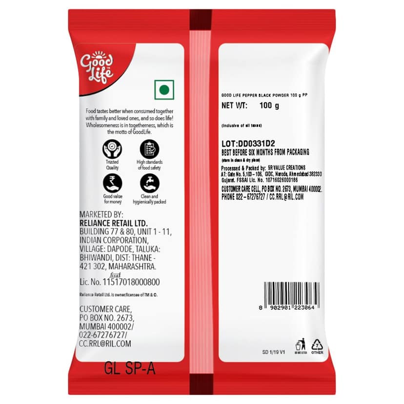 Good Life Black Pepper Powder 100 g view 2