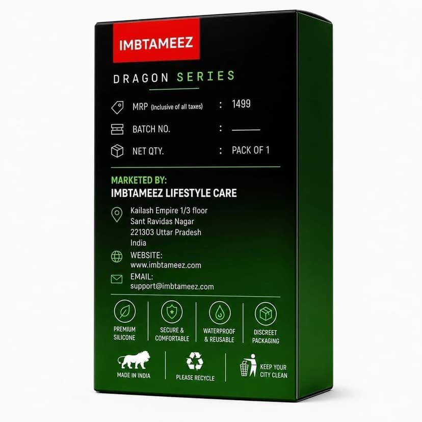 IMBTAMEEZ Dragon Series Premium Silicone Condom Personal Care & Protection for Men – 9 inch pack of 1 view 5
