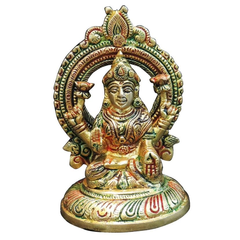 Brass Showpiece Laxmi Ji God Idol Statue (BSMAS1766 L) view 2