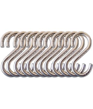 Laxmi Garden Zula Swing S Hook (Pack of 12) Set of 12 Stainless Steel Hooks