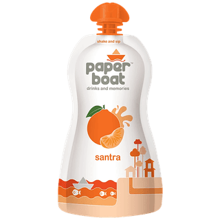Paper Boat Santra - Orange Juice, 150 Ml Doy