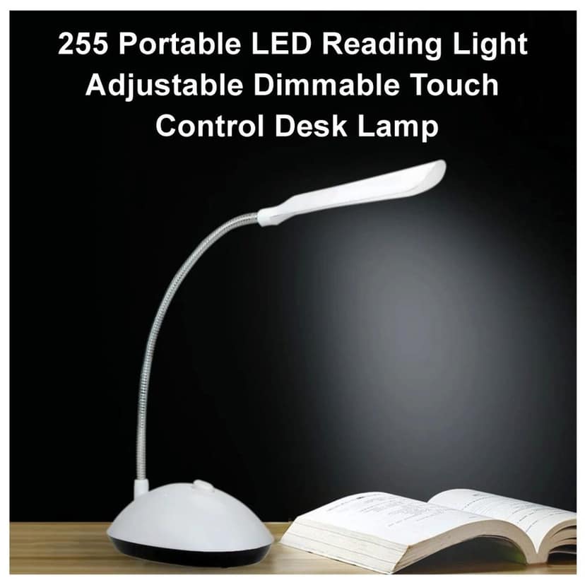 Portable LED Reading Light – Dimmable Touch Desk Lamp view 2