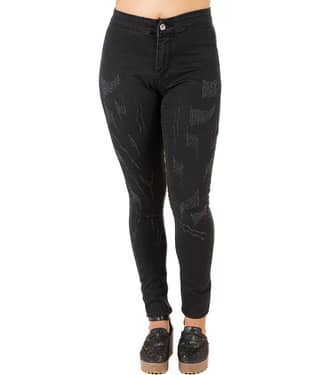 Leean Patterns - Black Denim Slim Fit Women's Jeans ( Pack of 1 )