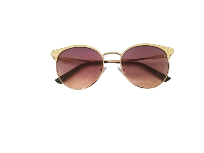 MD Style UV Protected Full Rim Round Metal Frame Sunglasses/Girls - Women Fashion Sunglasses view 4