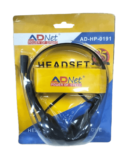 Wired Stereo AD-301 On-Ear Headphones with Mic – Dual 3.5mm Jack for PC, Laptop & Mac (Black) view 4