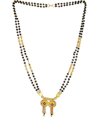JIPPA - Golden Mangalsutra ( Pack of 1 )