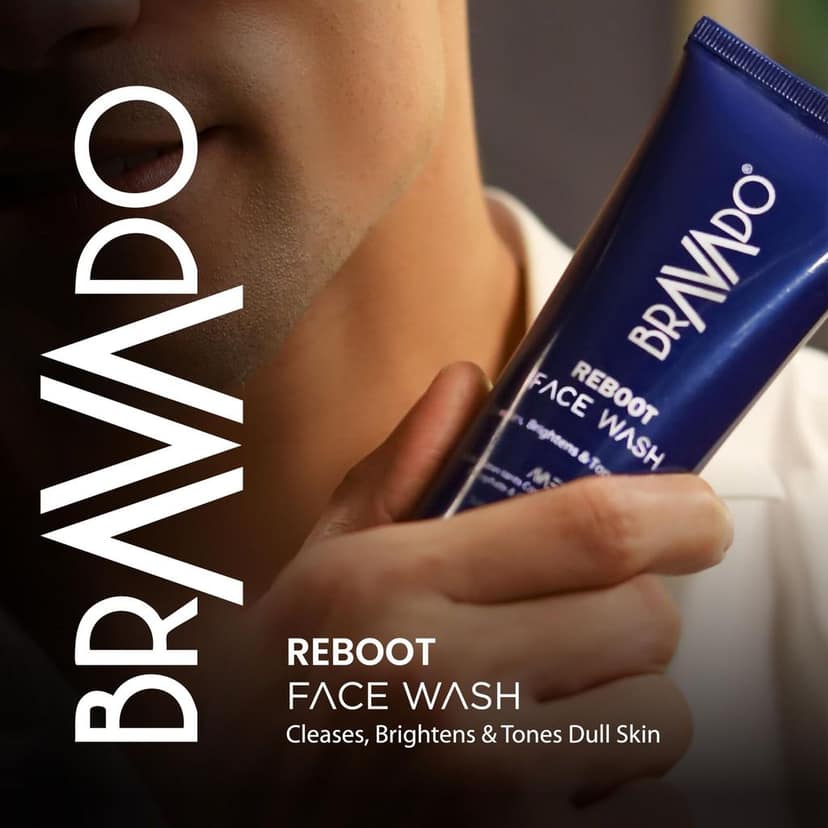 BRAVADO Reboot Face Wash | Reduces Dark Spots | for Normal, Dry & Sensitive Skin | Fight Acne & Pimples, Clears Dirt, Oil Control | Face Cleanser, Hydrating Facial Wash, Skin Cleanser | 100ml view 6