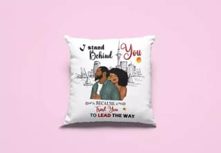 Arni Arts Couple Trust Partner Cushion Cover 12x12 Inch