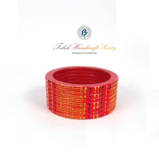 FHS Fashion Women's Beautiful Traditional Rajasthani Lac Bangles - Maroon