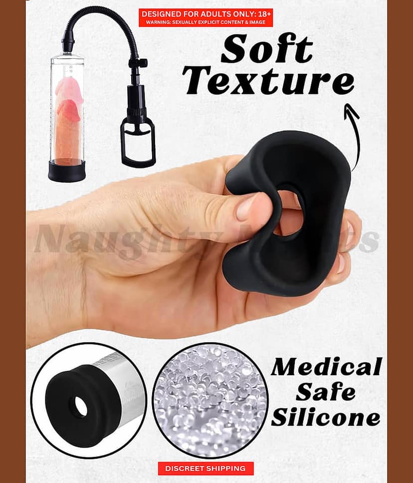 Naughty Nights Adult Vacuum Pump for Penis Enlargement | Strong Erection Enhancer Pump with Free Lube For Men view 2
