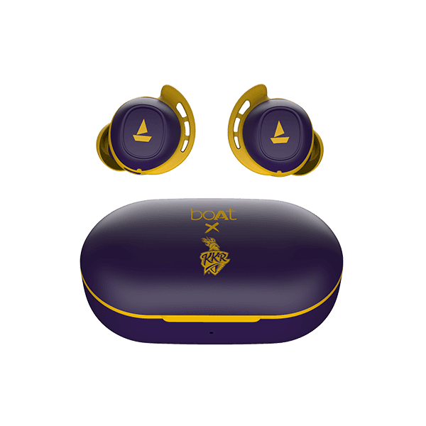 boAt Airdopes 441 KKR Edition | Wireless Earbuds with 6mm Drivers & boAt Signature Sound, 20 Hours Playback, IPX7 Water Resistance