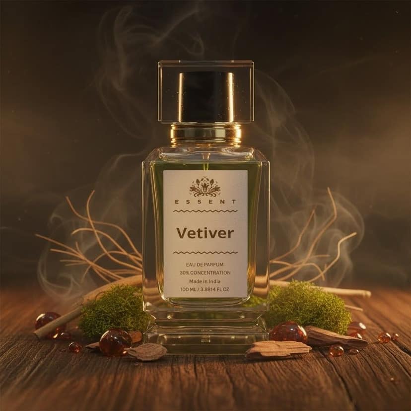 Essent Perfumes Khus Vetiver Eau de Parfum (EDP) – Earthy Vetiver Woody Long Lasting Perfume – Unisex Fragrance view 4