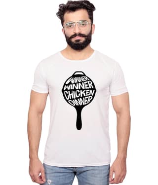 Nityanand Enterprises White Cotton Blend T-Shirt