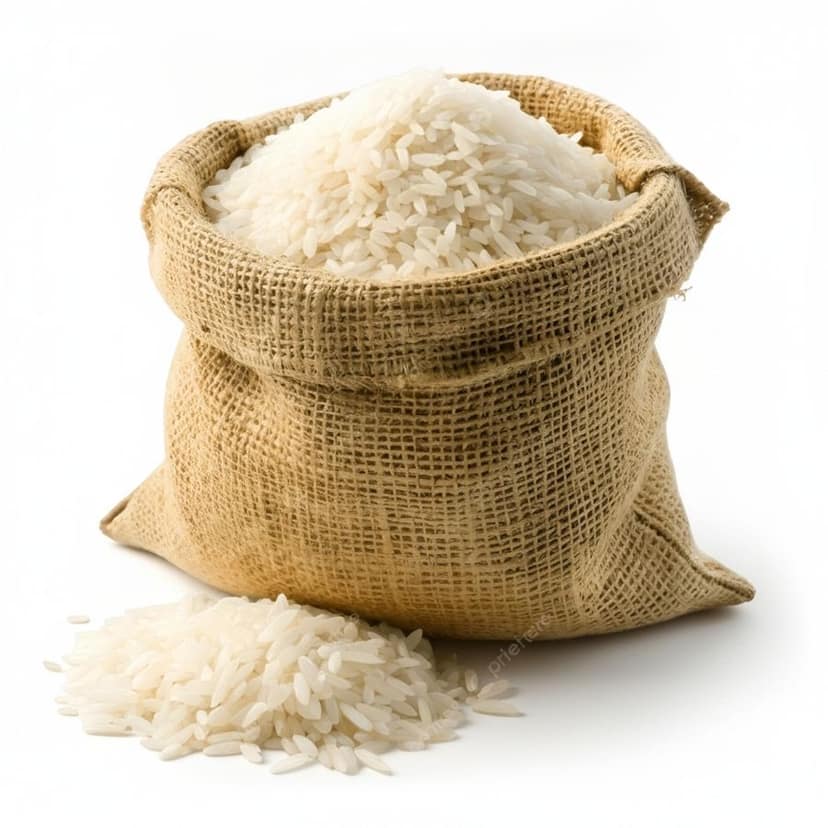 Premium White Rice - 50 kg - One burlap sack view 4