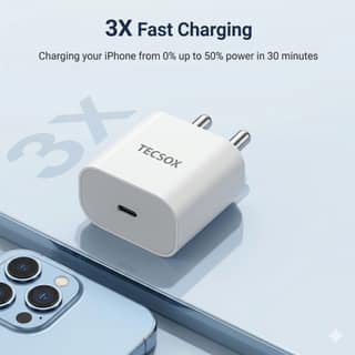Type C 20W PD Wall Charger | For iOS & Samsung devices | Under 1999