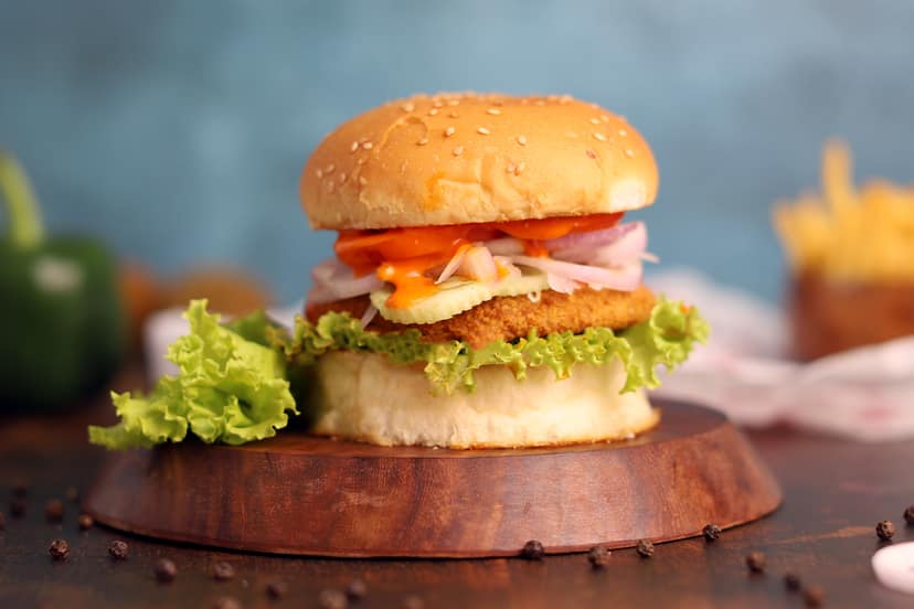 Classic veg burger