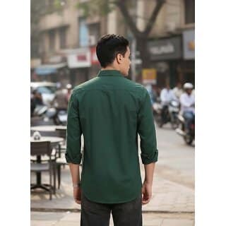 Casualbud Pista Men's Cotton Regular Fit Shirt view 2