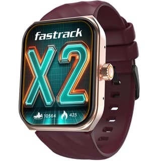 Fastrack Limitless X2 Smart Watch, 1.91" Ultravu with Rotating Crown, 60 Hz Refresh Rate, Advanced Chipset, Singlesync BT Calling, 100+ Sports Mode & Smartwatch Faces, IP68, Burgundy Fastrack Limitless X2 Smart Watch, 1.91" Ultravu with Rotating Crown, 6