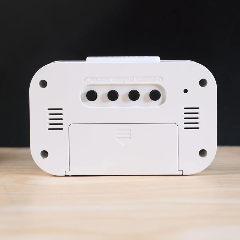 Digital LED Alarm Clock – Compact with Temperature & Night Light view 3