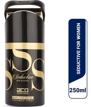 aco perfumes - Seductive Deodorant, Long Lasting Perfume Body Spray for Women 250 ml ( Pack of 1 )