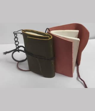 Leather Mini Pocket Diary (4 Different Colours in One Pack)