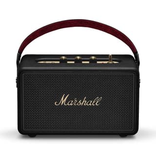 Marshall Kilburn III Portable Bluetooth Speaker with 50+ Hours of Portable Playtime, (360° Sound), Dust & Water-Resistant (IP54) – Black & Brass