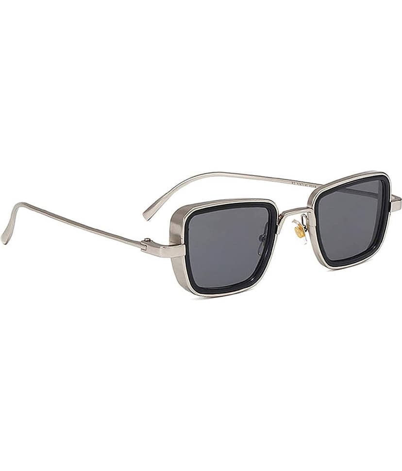 Kanny Devis - Gold Rectangular Sunglasses ( Pack of 1 ) view 2